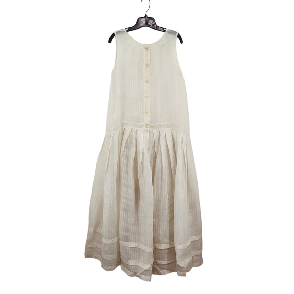 Shack Incorporated Women's 100% Silk Vintage Button Back Midi Dress - SM - Picture 4 of 6